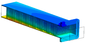 CFD simulation of a single flow channel