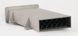 Single flow aluminium 3D printed channel
