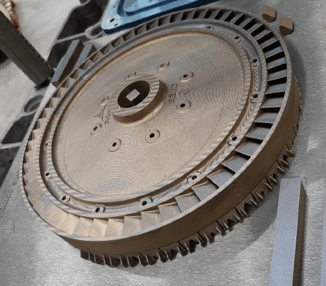 Inconel turbine disk for launcher in Additive Manufacturing for CNES