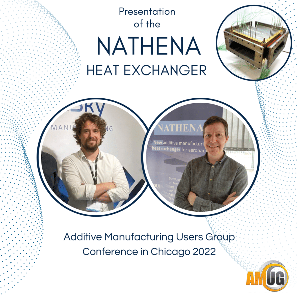 Nicola Correge and Charles-Antoine Salliou presenting NATHENA